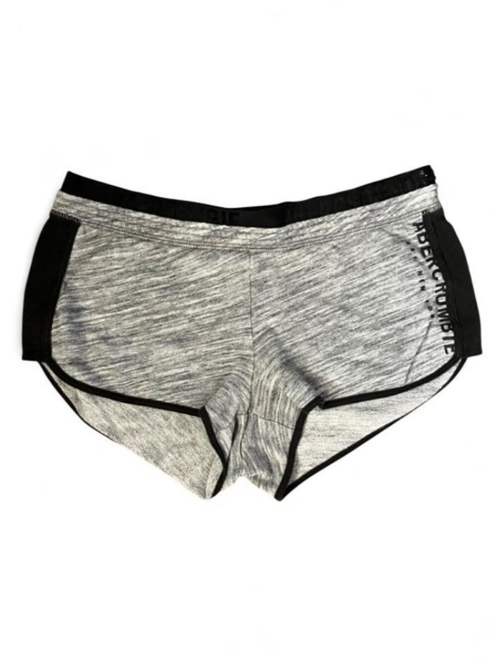Abercrombie & Fitch Womens Sweat Shorts Gray/Black Size S Logo